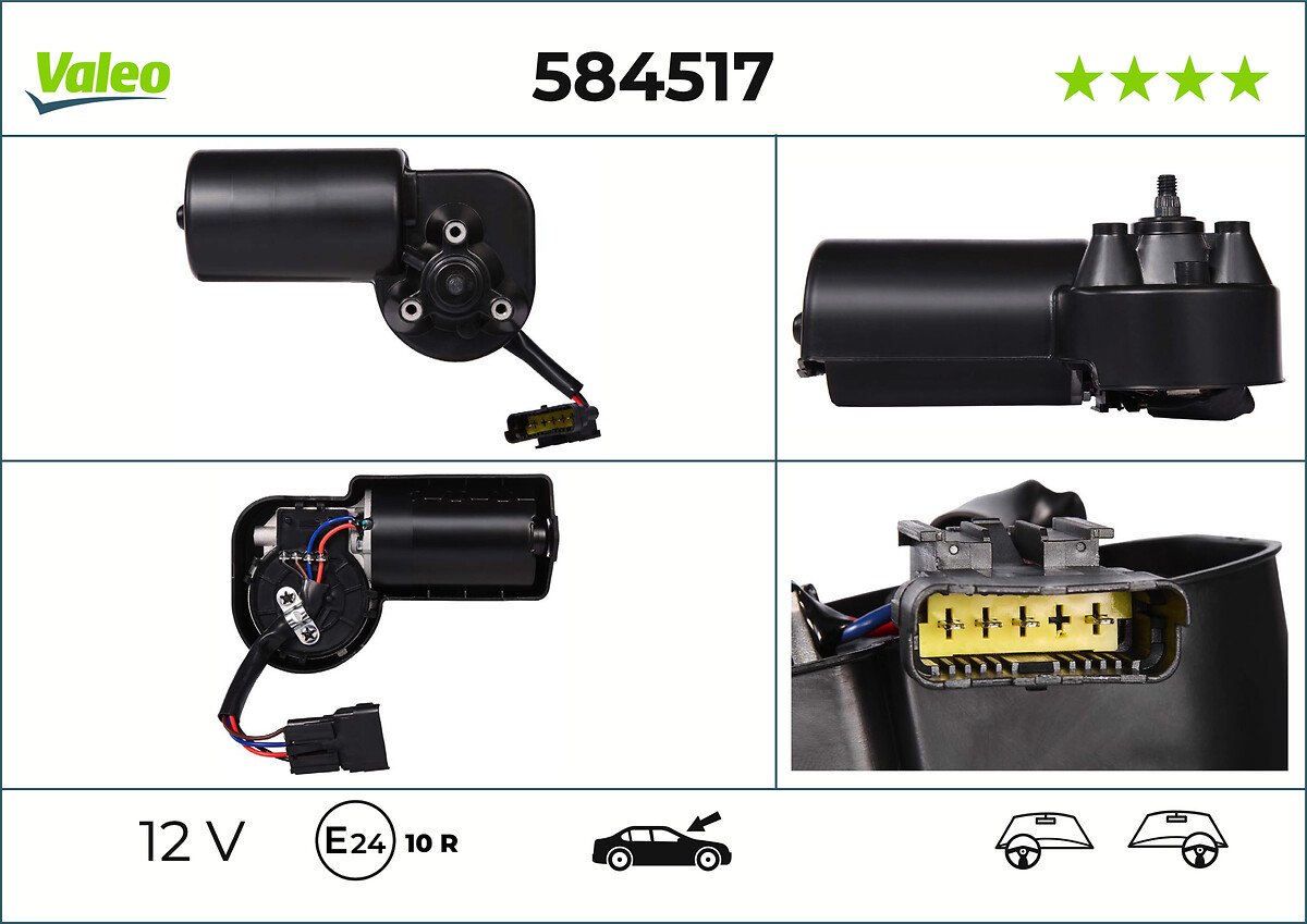 Moteur d'essuie-glace VALEO 584517